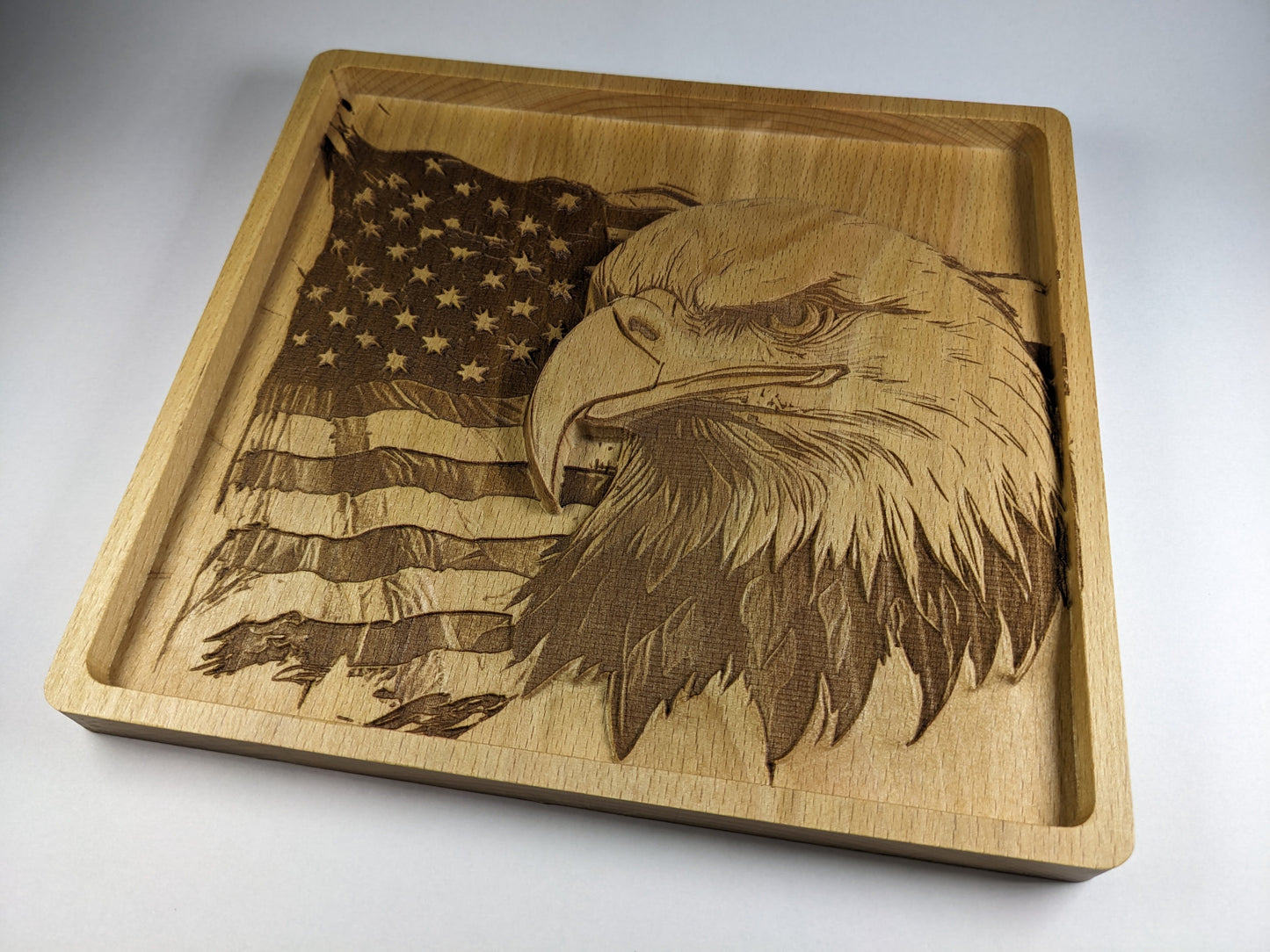 American flag and Eagle view 2