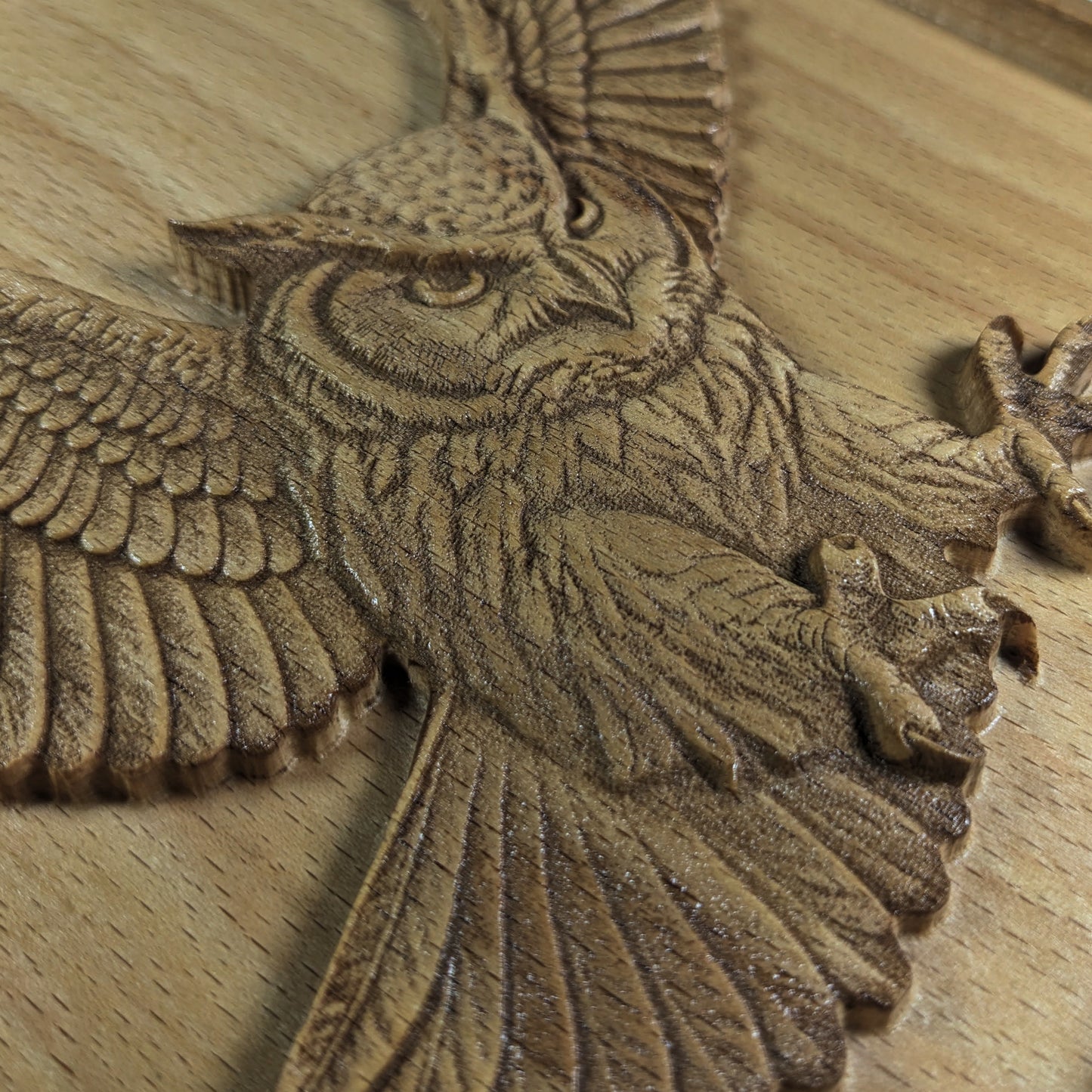 Owl 3D Wood Wall Art – Woodland Animal Decor – Handmade Gift for Nursery or Nature Lover – Made in USA