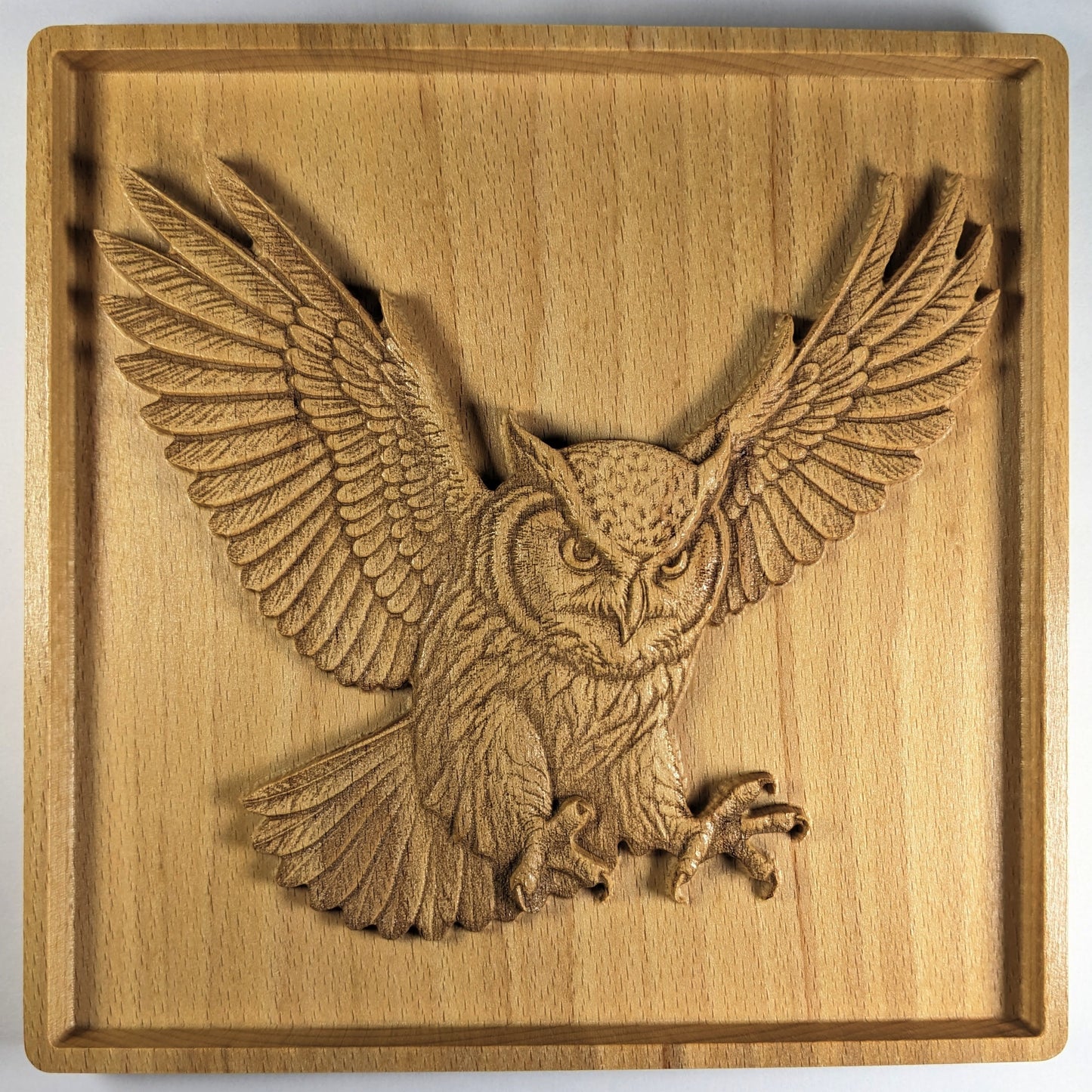 Owl 3D Wood Wall Art – Woodland Animal Decor – Handmade Gift for Nursery or Nature Lover – Made in USA