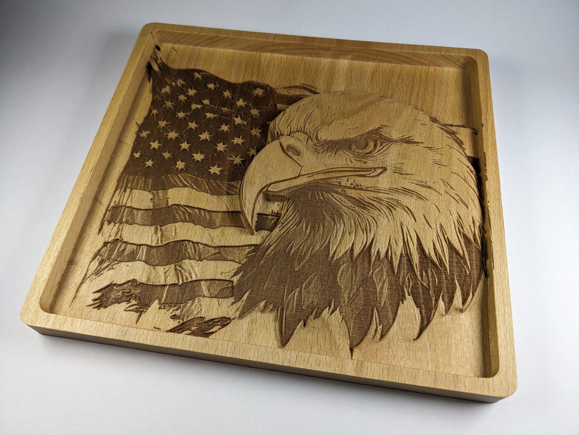 American flag and Eagle view 2