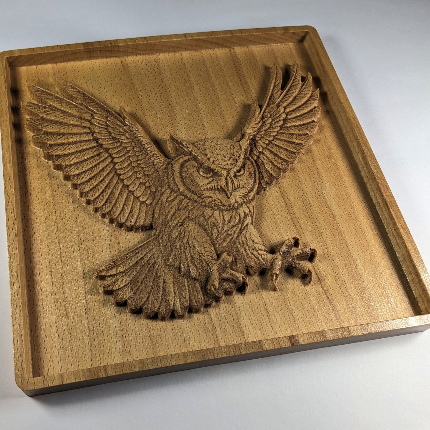 Owl 3D Wood Wall Art – Woodland Animal Decor – Handmade Gift for Nursery or Nature Lover – Made in USA