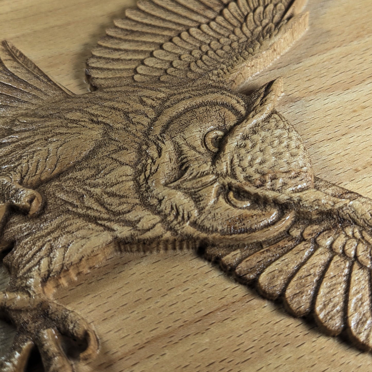 Owl 3D Wood Wall Art – Woodland Animal Decor – Handmade Gift for Nursery or Nature Lover – Made in USA