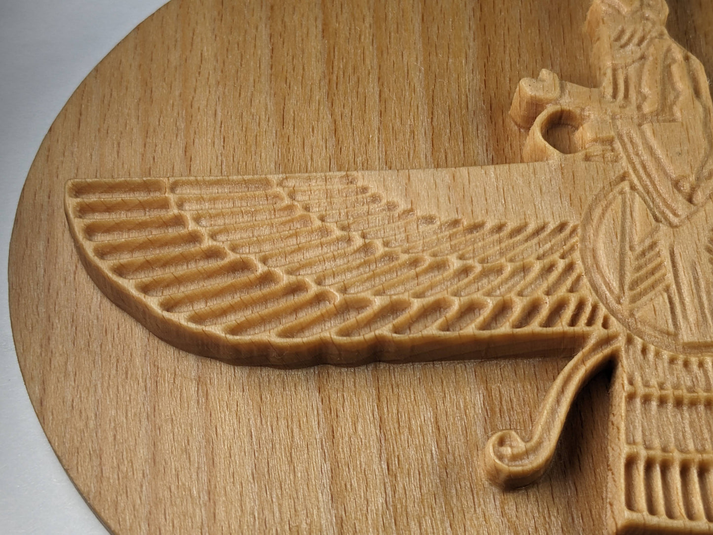 Farvahar (or Faravahar) Wooden Wall Art, Persian Culture Art, Persian Ahura Mazda, Zoroastrian Decor, Made in USA