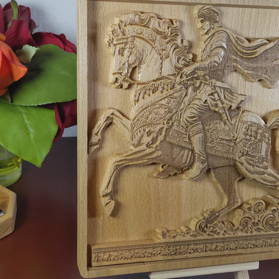 Video of the horseman wall art product