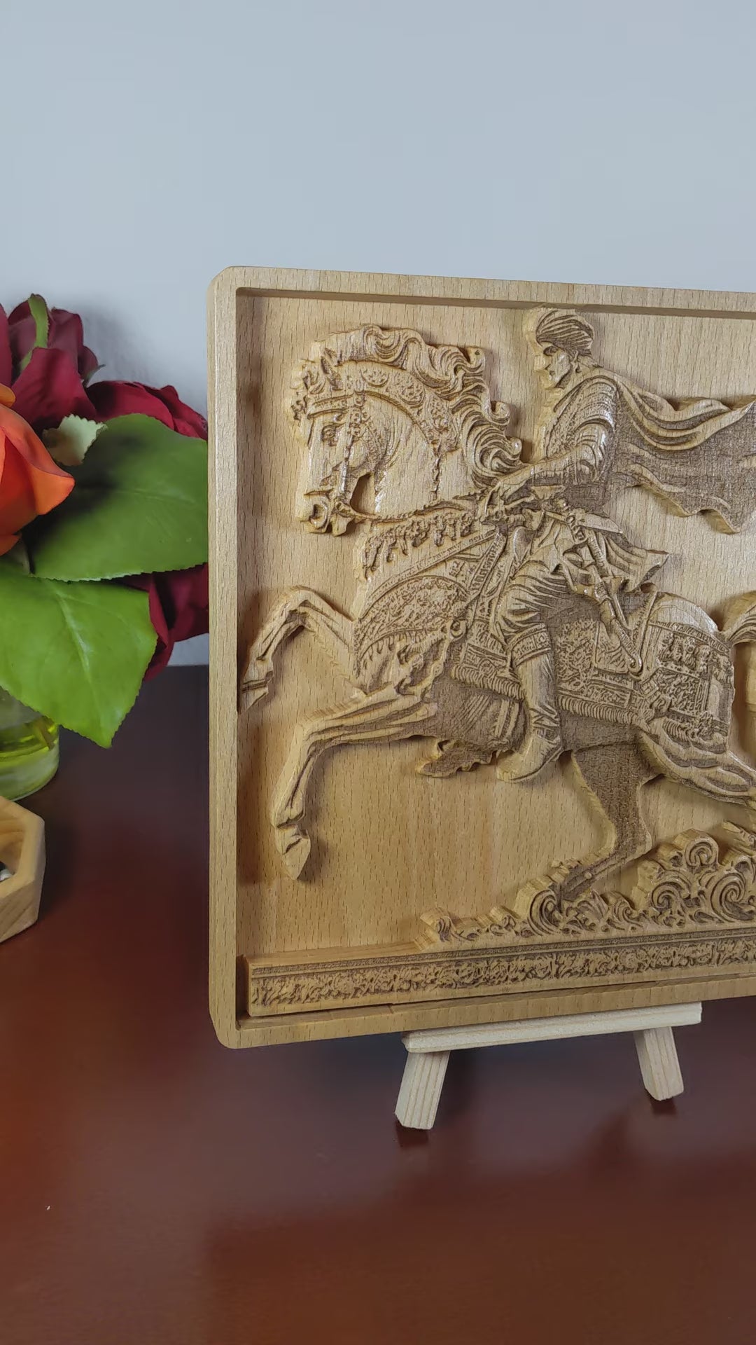 Video of the horseman wall art product