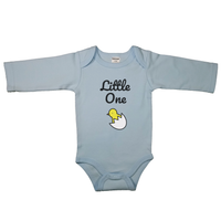 Little One + Baby Chick _ Short and Long Sleeve English Baby Bodysuit