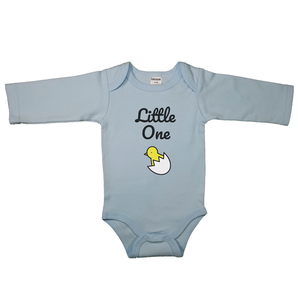 Little One + Baby Chick _ Short and Long Sleeve English Baby Bodysuit