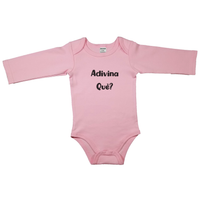 (Guess What?) Adivina Qué? _ Short and Long Sleeve Spanish Baby Bodysuit