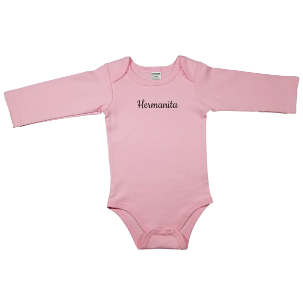 (Little Sister) Hermanita _ Short and Long Sleeve Spanish Baby Bodysuit