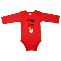 Little One + Baby Chick _ Short and Long Sleeve English Baby Bodysuit