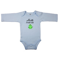 Hello, I'm New Here - Cute Frog  _ Infant Bodysuit