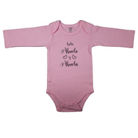 (Hello Grandpa and Grandma) Hola Abuelo y Abuela _ Short and Long Sleeve Spanish Baby Bodysuit