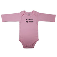 My Dad My Hero _ Short and Long Sleeve English Baby Bodysuit