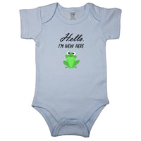 Hello, I'm New Here - Cute Frog  _ Infant Bodysuit