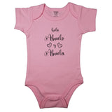 (Hello Grandpa and Grandma) Hola Abuelo y Abuela _ Short and Long Sleeve Spanish Baby Bodysuit