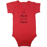 (Hello Grandpa and Grandma) Hola Abuelo y Abuela _ Short and Long Sleeve Spanish Baby Bodysuit